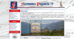 Desktop Screenshot of filarmonicapaganelli79.it